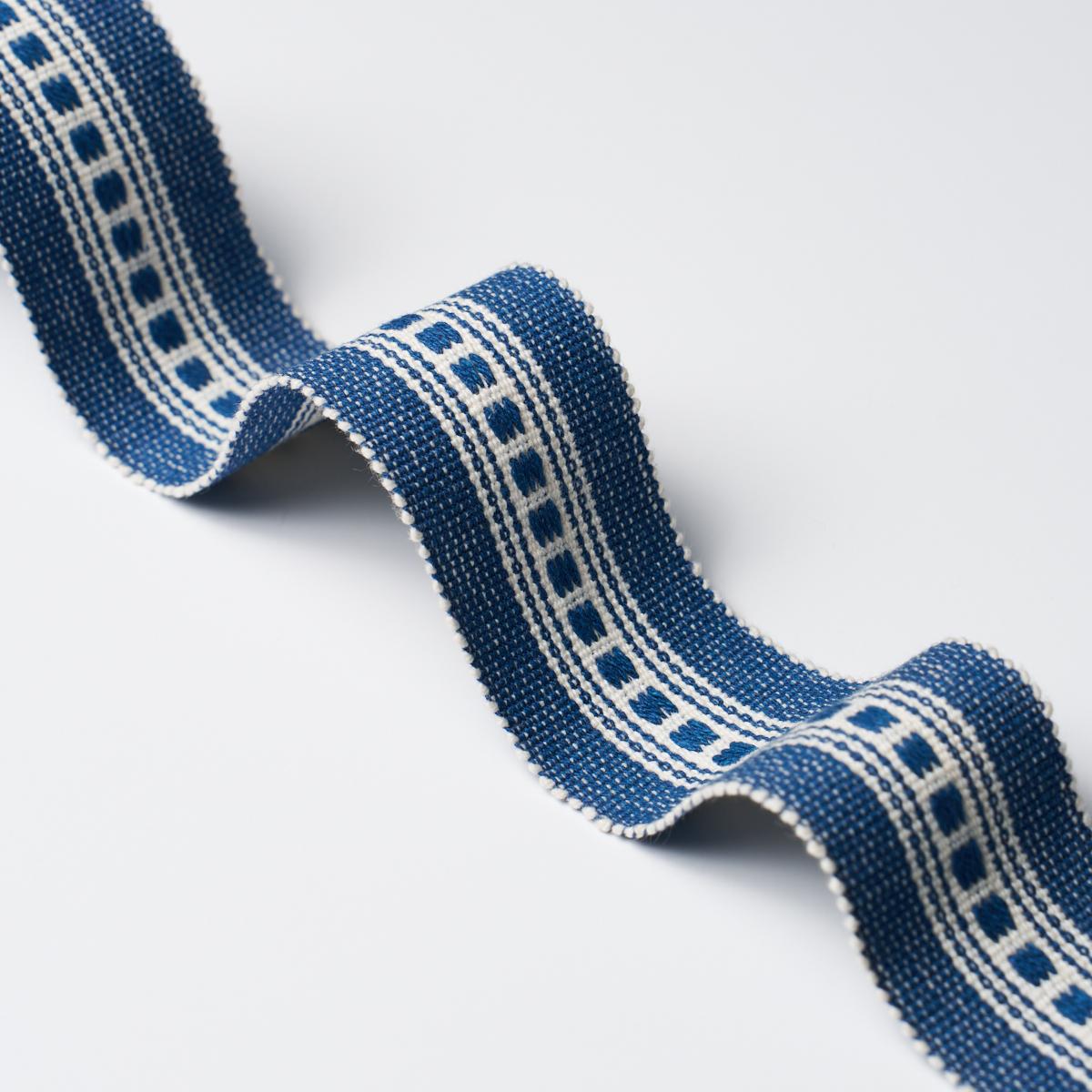 Schumacher Lubeck Tape Narrow Navy Trim 85174