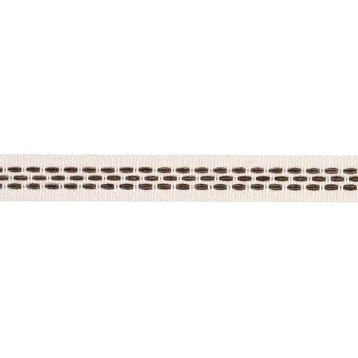 Schumacher Portola Tape Narrow Indoor/Outdoor Pebble Trim Sample 85185
