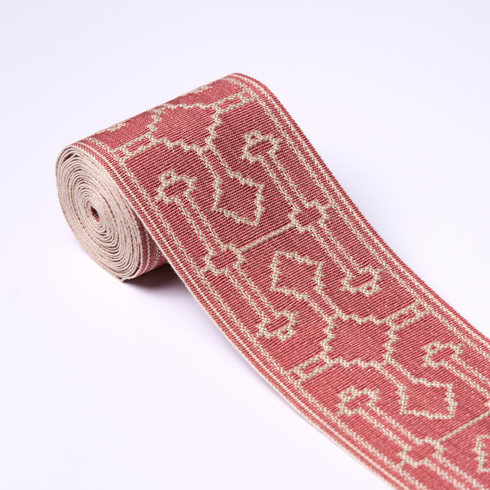 Schumacher Filbert Tape Rose Trim 85210