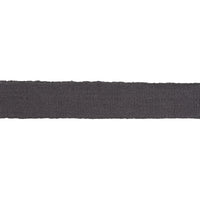 Schumacher Mathias Linen Tape Medium Charcoal Trim 85230