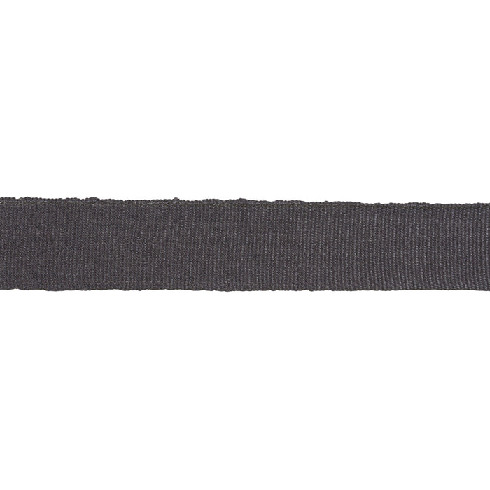 Schumacher Mathias Linen Tape Medium Charcoal Trim 85230