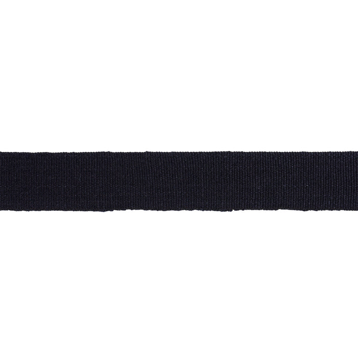 Schumacher Mathias Linen Tape Medium Black Trim Sample 85232