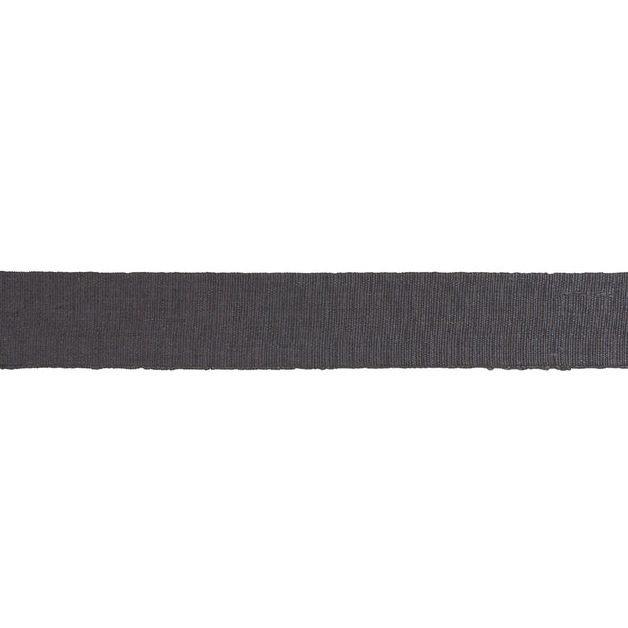 Schumacher Mathias Linen Tape Wide Charcoal Trim 85250