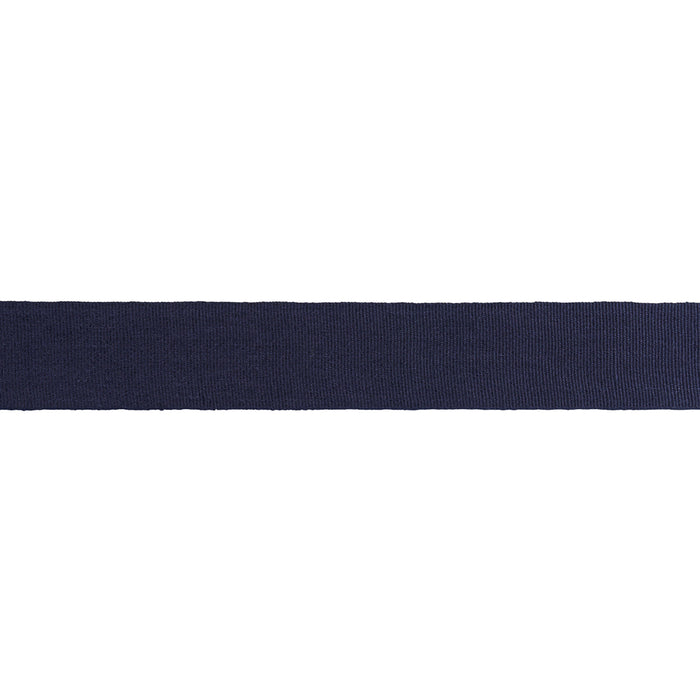 Schumacher Mathias Linen Tape Wide Navy Trim Sample 85251