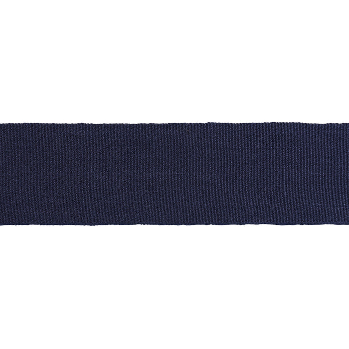 Schumacher Mathias Linen Tape Wide Navy Trim Sample 85251