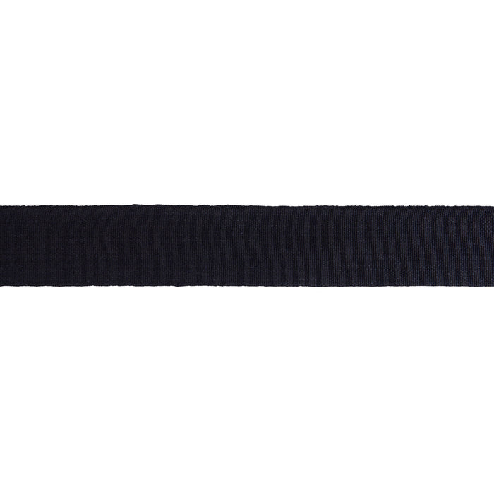 Schumacher Mathias Linen Tape Wide Black Trim Sample 85252