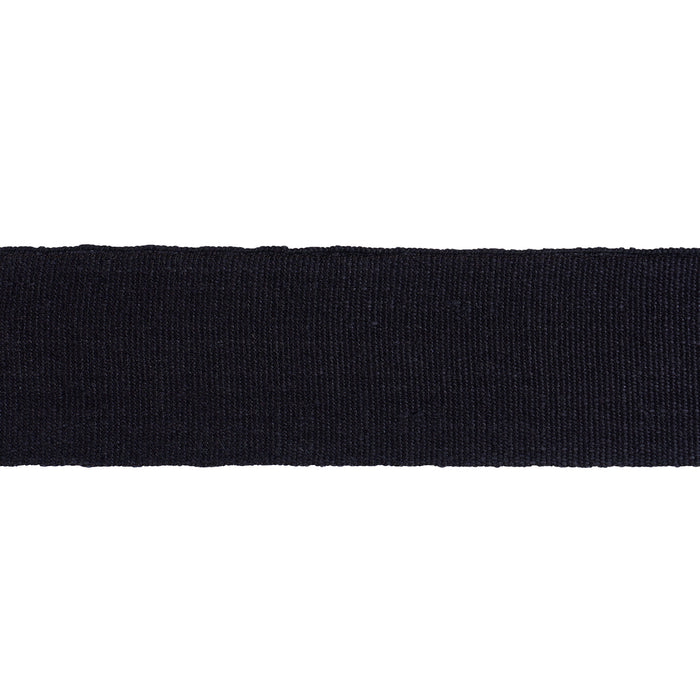 Schumacher Mathias Linen Tape Wide Black Trim Sample 85252