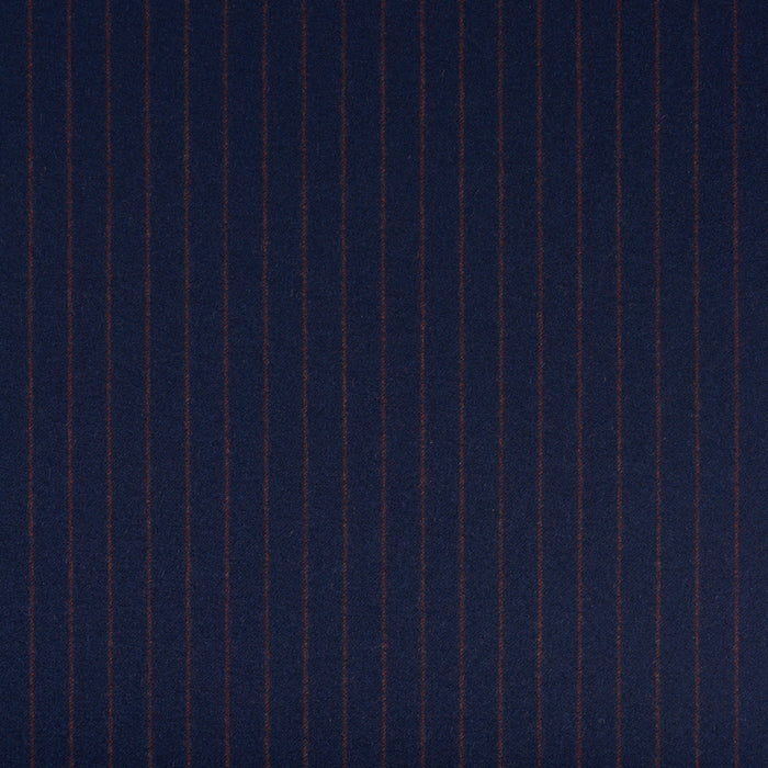 Schumacher Boyd Wool Pinstripe Navy Fabric Schumacher 85280