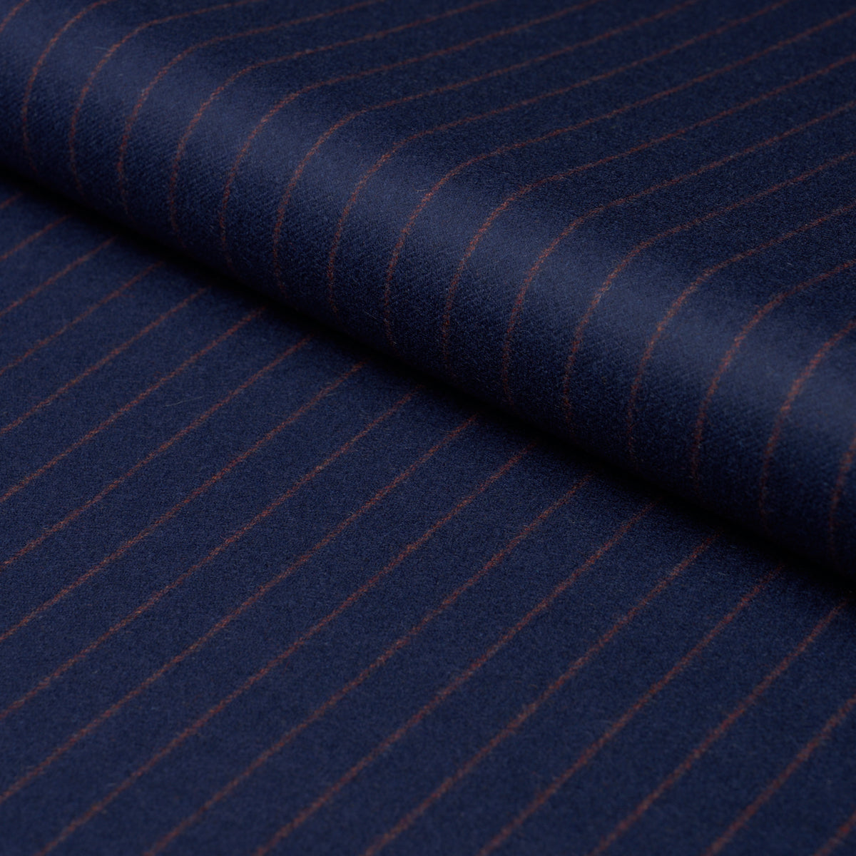 Schumacher Boyd Wool Pinstripe Navy Fabric Schumacher 85280