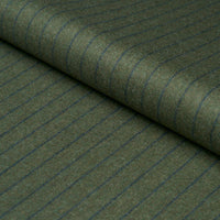 Schumacher Boyd Wool Pinstripe Green Fabric 85281