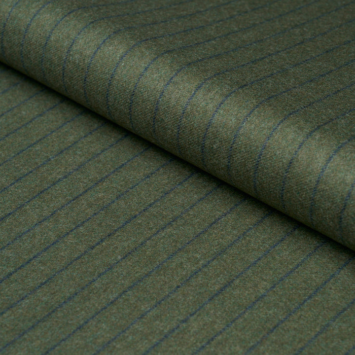 Schumacher Boyd Wool Pinstripe Green Fabric Schumacher 85281