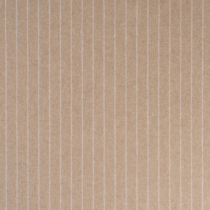 Schumacher Boyd Wool Pinstripe Oat Fabric Schumacher 85282