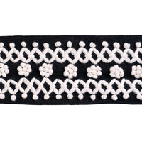 Schumacher Sunnyvale Tape Onyx Trim 85301