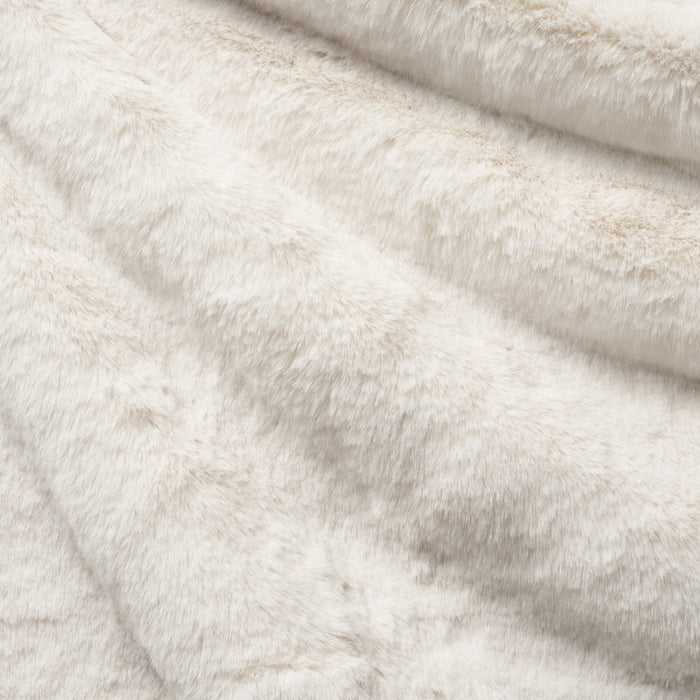 Schumacher Timberline Faux Fur Ivory Fabric Sample 85362