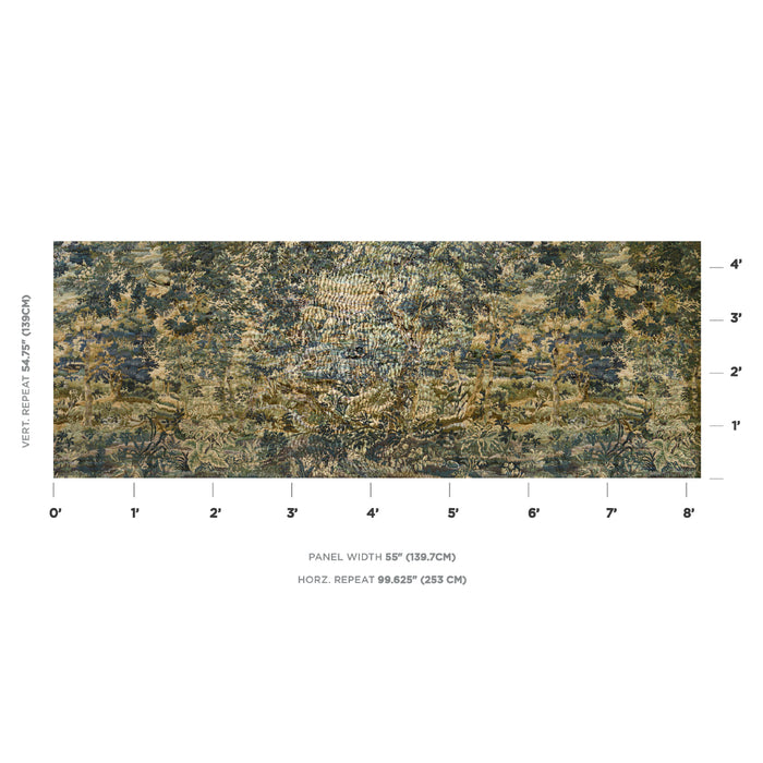 Schumacher Flemish Tapestry Vert Fabric Schumacher 85370