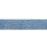 Schumacher Stripe & Dot Hand Block Trim Blue Trim 85421