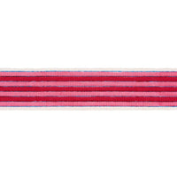 Schumacher Arya Stripe Hand Block Trim Pink Trim 85430