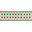Schumacher Chequer Hand Block Trim Green Trim Sample 85450