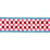 Schumacher Chequer Hand Block Trim Pink Trim Sample 85451
