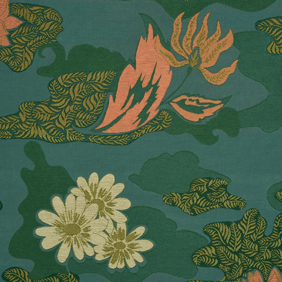 Schumacher Lian Dream Turquoise Fabric 85500