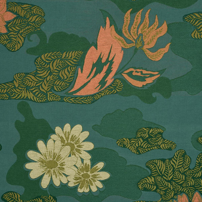 Schumacher Lian Dream Turquoise Fabric 85500