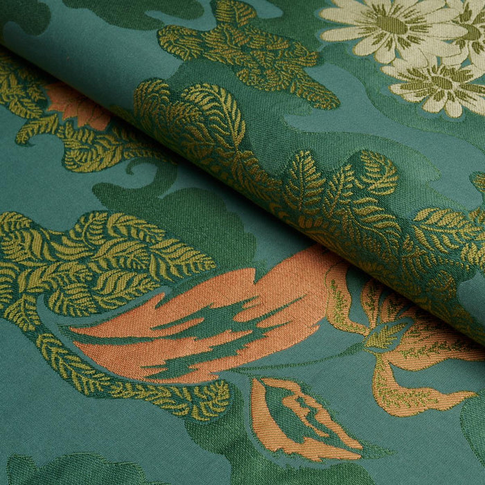 Schumacher Lian Dream Turquoise Fabric 85500