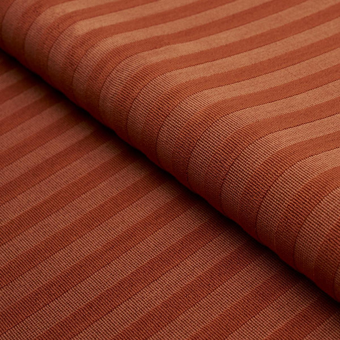 Schumacher Pipe Illusion Papaya Fabric 85510