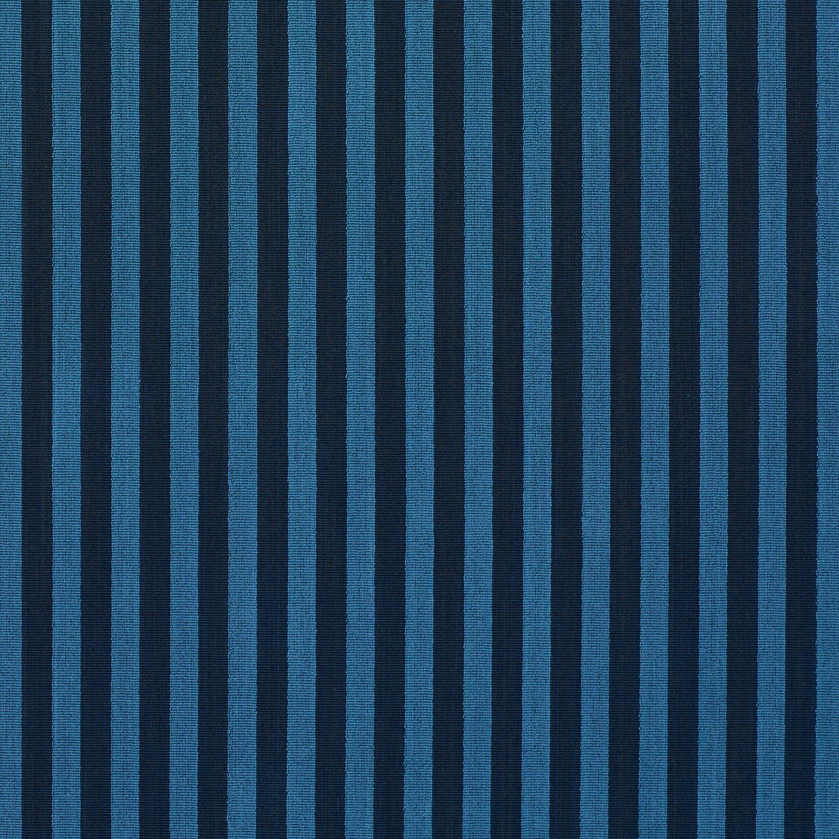 Schumacher Pipe Illusion Bleu Fabric 85511