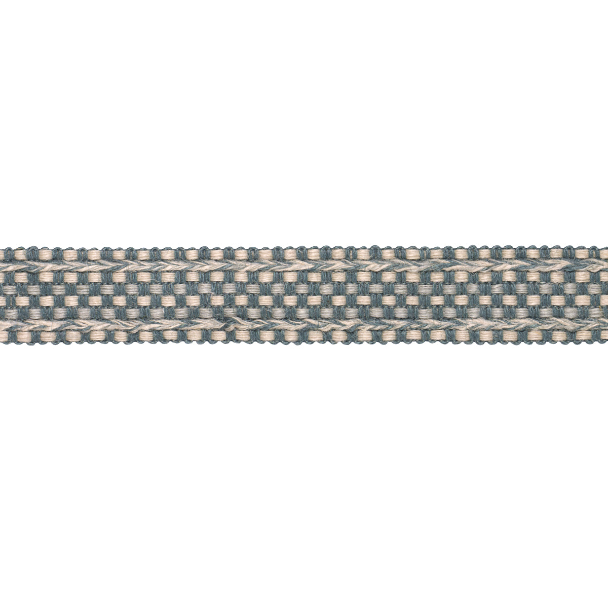 Schumacher Country Braid Teal Trim Sample 85541