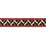 Schumacher Zigzag Moderne Tape Red Trim 85580