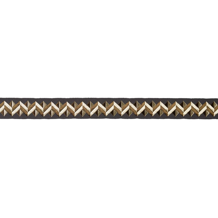 Schumacher Zigzag Moderne Tape Onyx Trim 85582