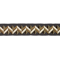 Schumacher Zigzag Moderne Tape Onyx Trim 85582
