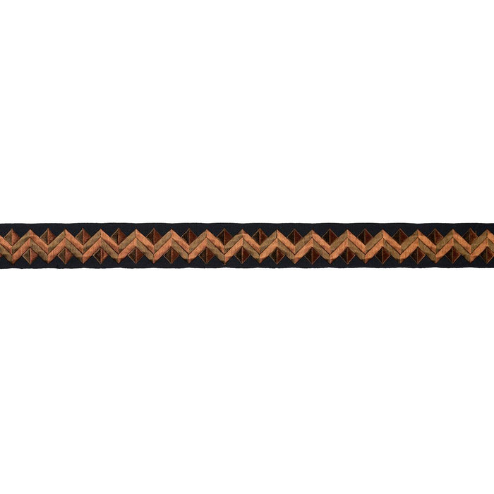 Schumacher Zigzag Moderne Tape Goldstone Trim 85583