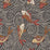 Schumacher Koi Fish Midnight Fabric 85590