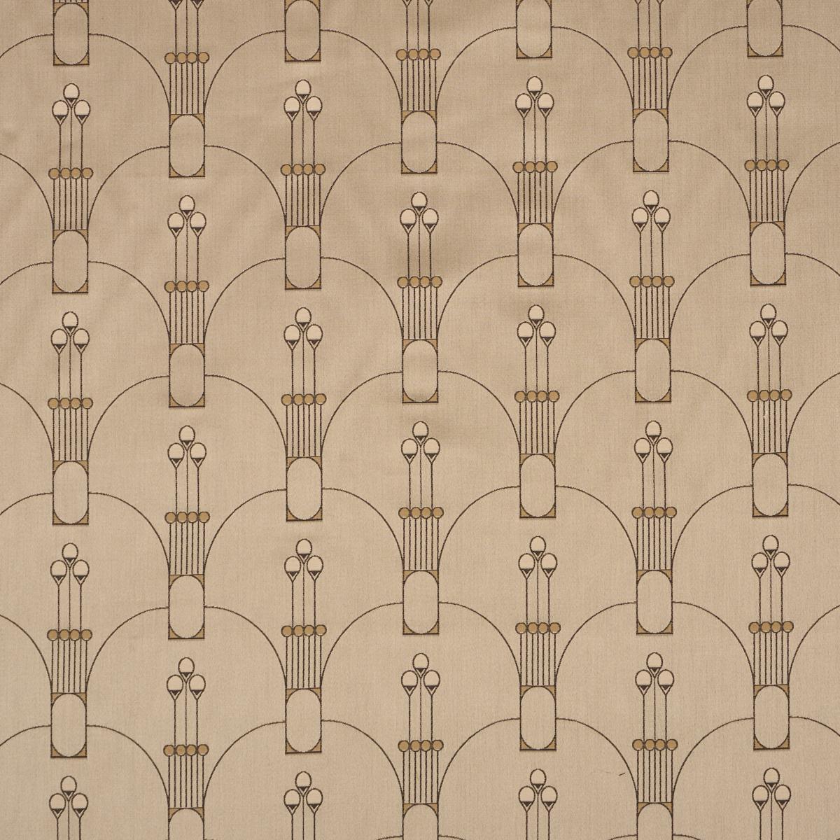 Schumacher Swanson Scallop Pewter Fabric 85600