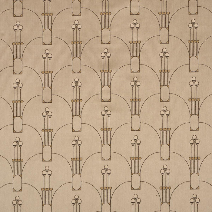 Schumacher Swanson Scallop Pewter Fabric 85600