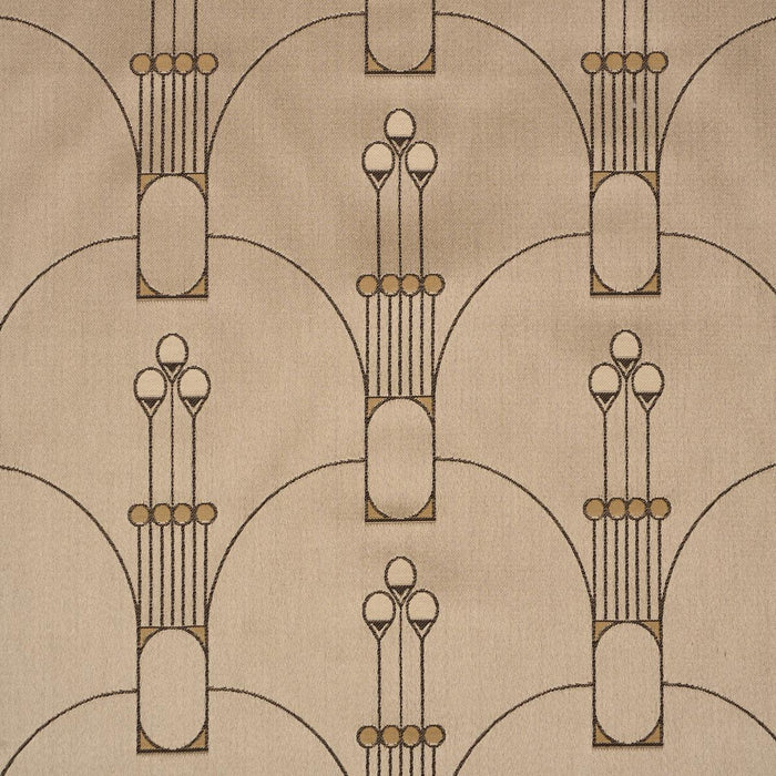 Schumacher Swanson Scallop Pewter Fabric 85600