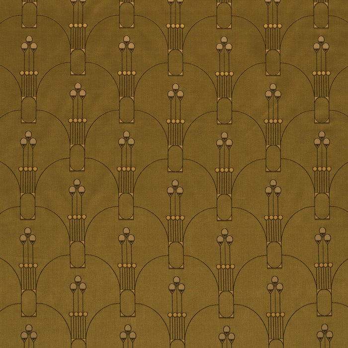 Schumacher Swanson Scallop Olive Fabric 85601
