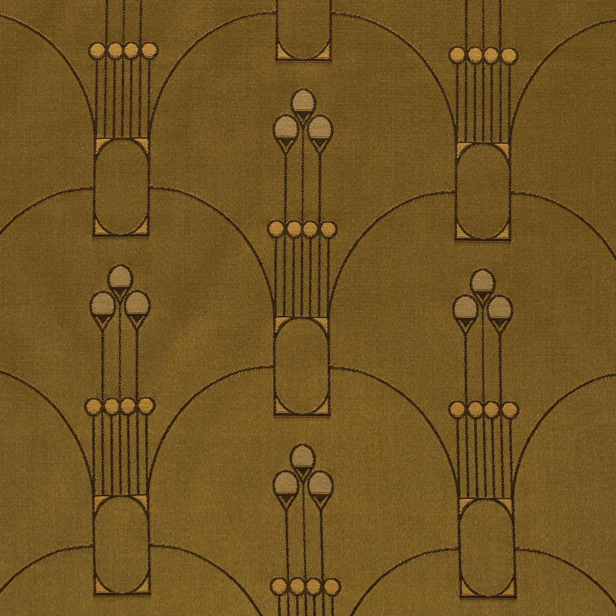 Schumacher Swanson Scallop Olive Fabric 85601