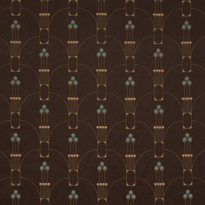 Schumacher Swanson Scallop Carbon Fabric 85602