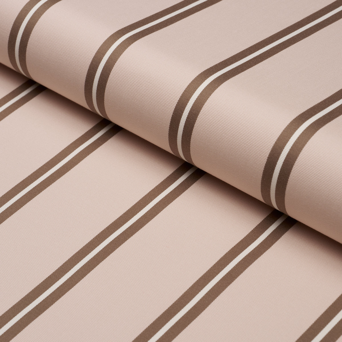 Schumacher Briony Stripe Cameo Fabric Sample 85620