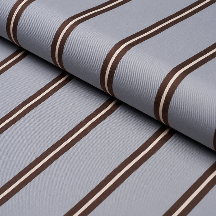 Schumacher Briony Stripe Sky Fabric Schumacher 85621