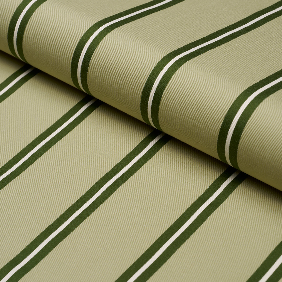 Schumacher Briony Stripe Leaf Fabric Sample 85622