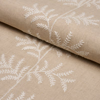 Schumacher Eloise Embroidery Natural Fabric 85631