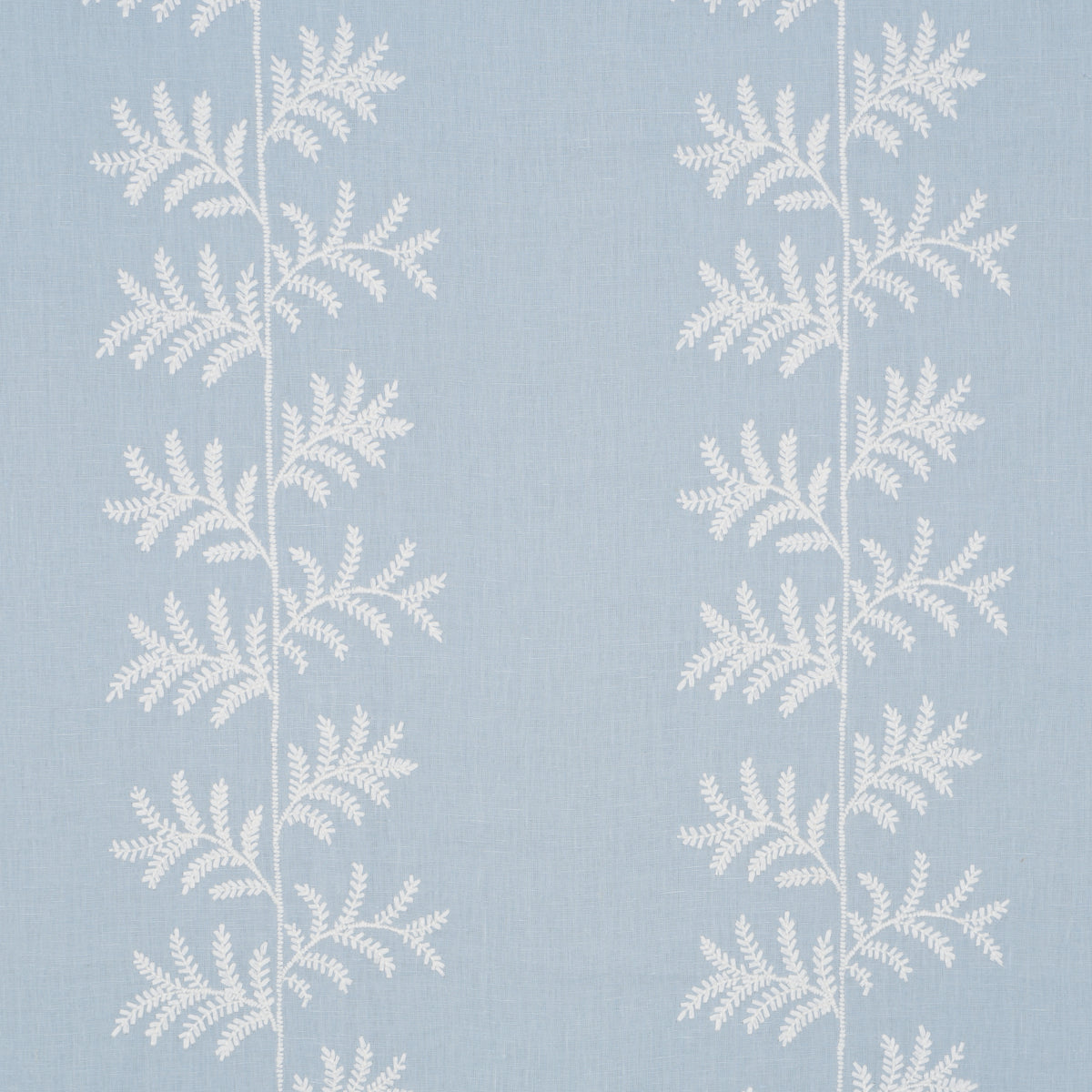 Schumacher Arya Stripe Hand Block Trim Green Trim Sample 85432