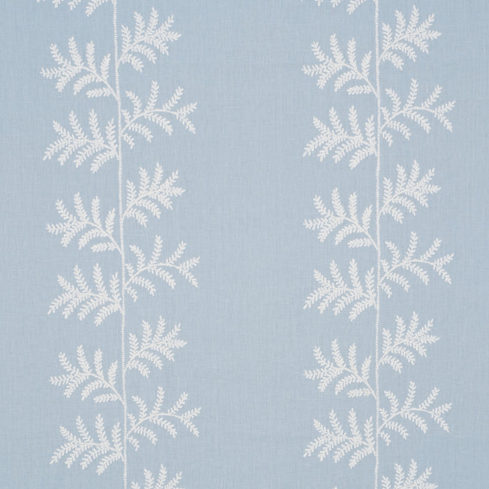 Schumacher Arya Stripe Hand Block Trim Green Trim Sample 85432