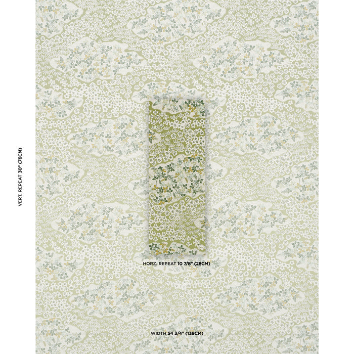 Schumacher Lorene Leaf Fabric Schumacher 85640
