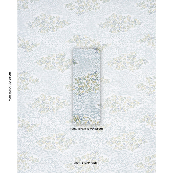 Schumacher Lorene Sky Fabric Schumacher 85642