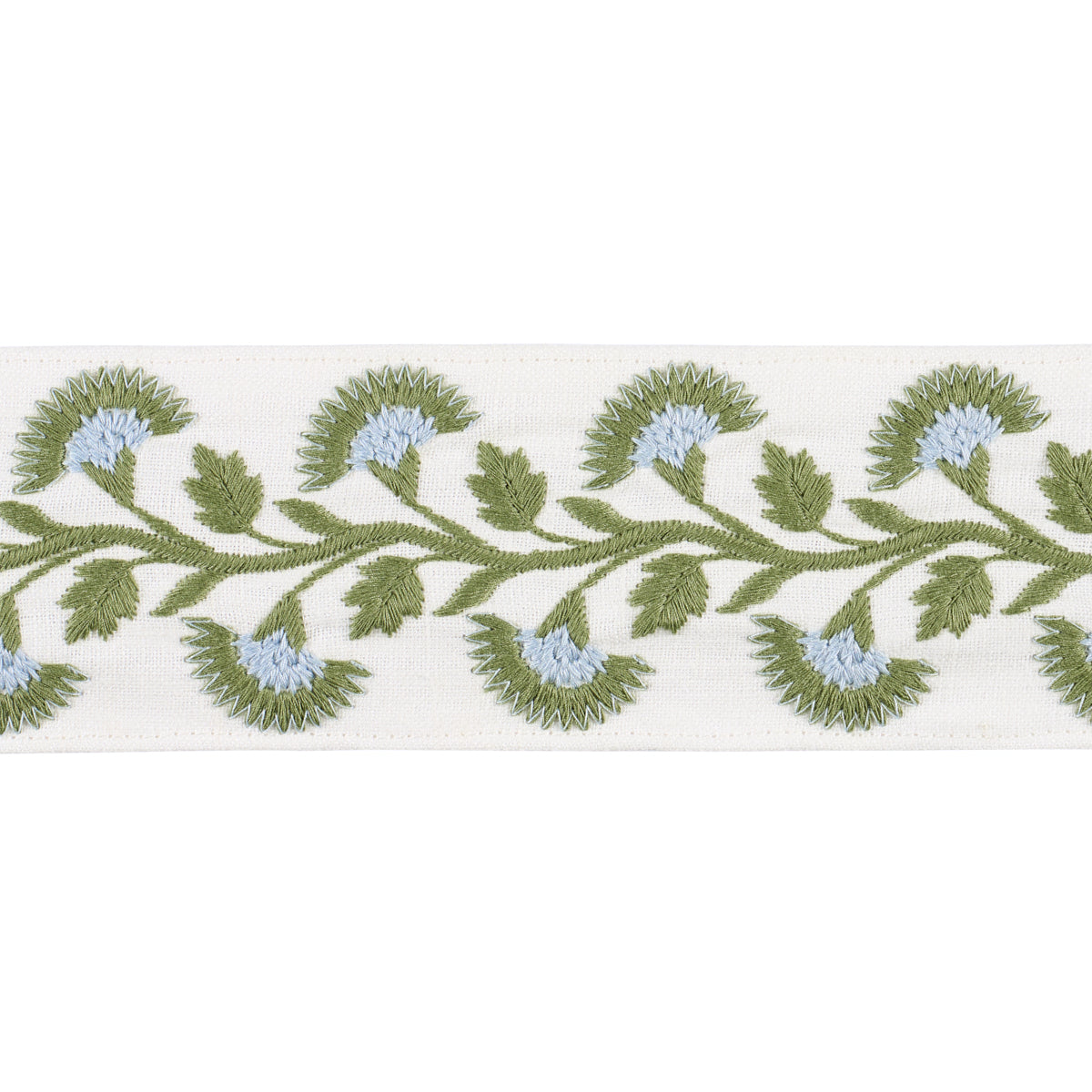 Schumacher Lottie Tape Leaf Trim Sample 85651