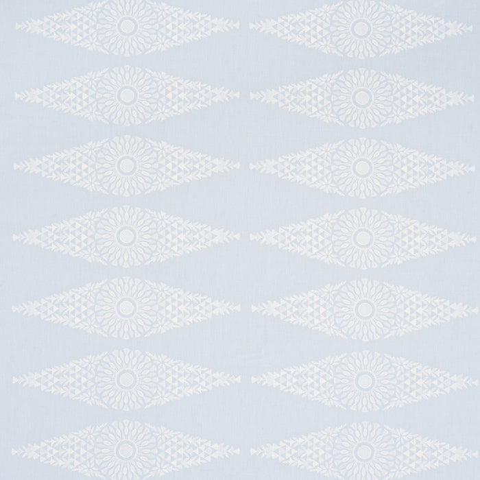 Schumacher Tasmin Embroidery Soft Blue Fabric Schumacher 85671